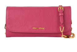 Wallet On Chain, Leather, Pink, MII, DB, 3*
